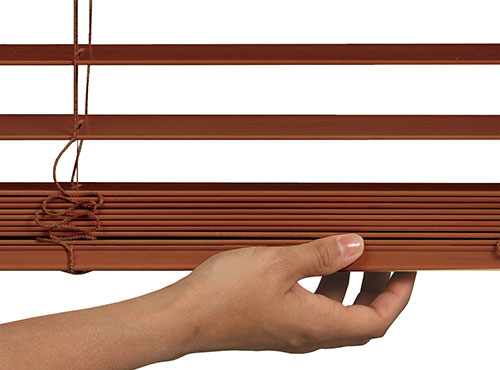 Newport Wood Blinds with cordless operation